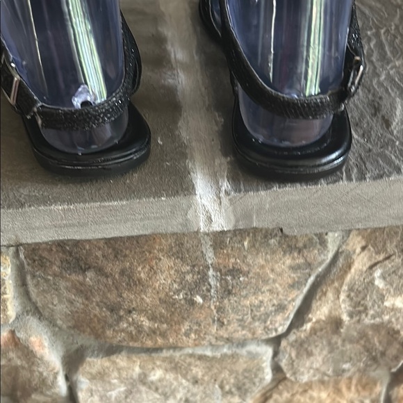 Madeline Black Sandals with Metallic Embellishments - Picture 6 of 6